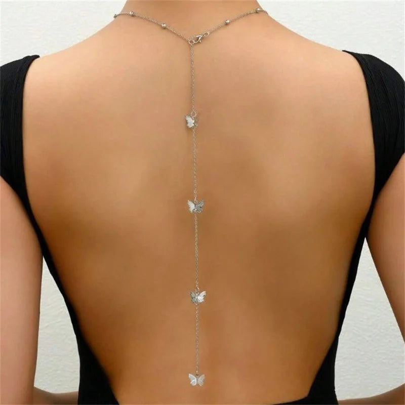 Back necklace - Collier de dos Clémence