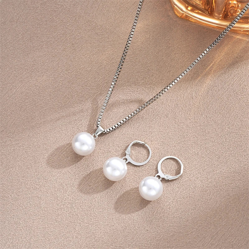 Parure de mariée collier et boucles d'oreilles – Doré et Argenté géométrique